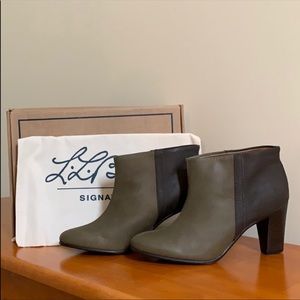 LLBean Signature Two Tone Leather Boots